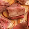 Rosemary-Mustard Beef Crostini